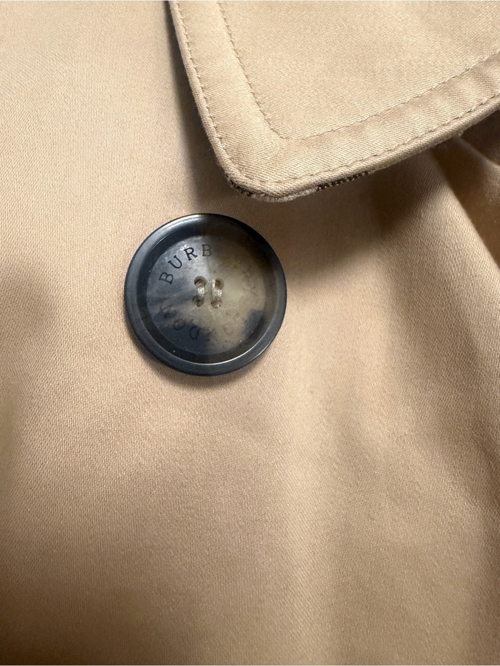 Burberry London Kensington Honey Beige Trench Coat Detachable Wool Liner Fit S/2 - Picture 5 of 16